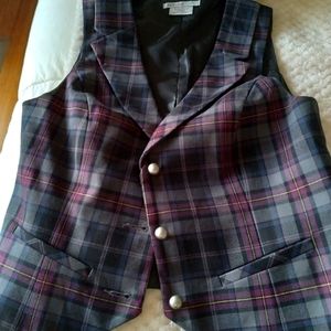 Plaid vest